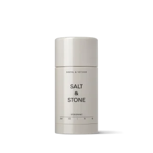 Salt and Stone deodorant stick being applied to skin