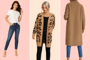 Shein reviews highlight three women wearing trendy Shein outfits