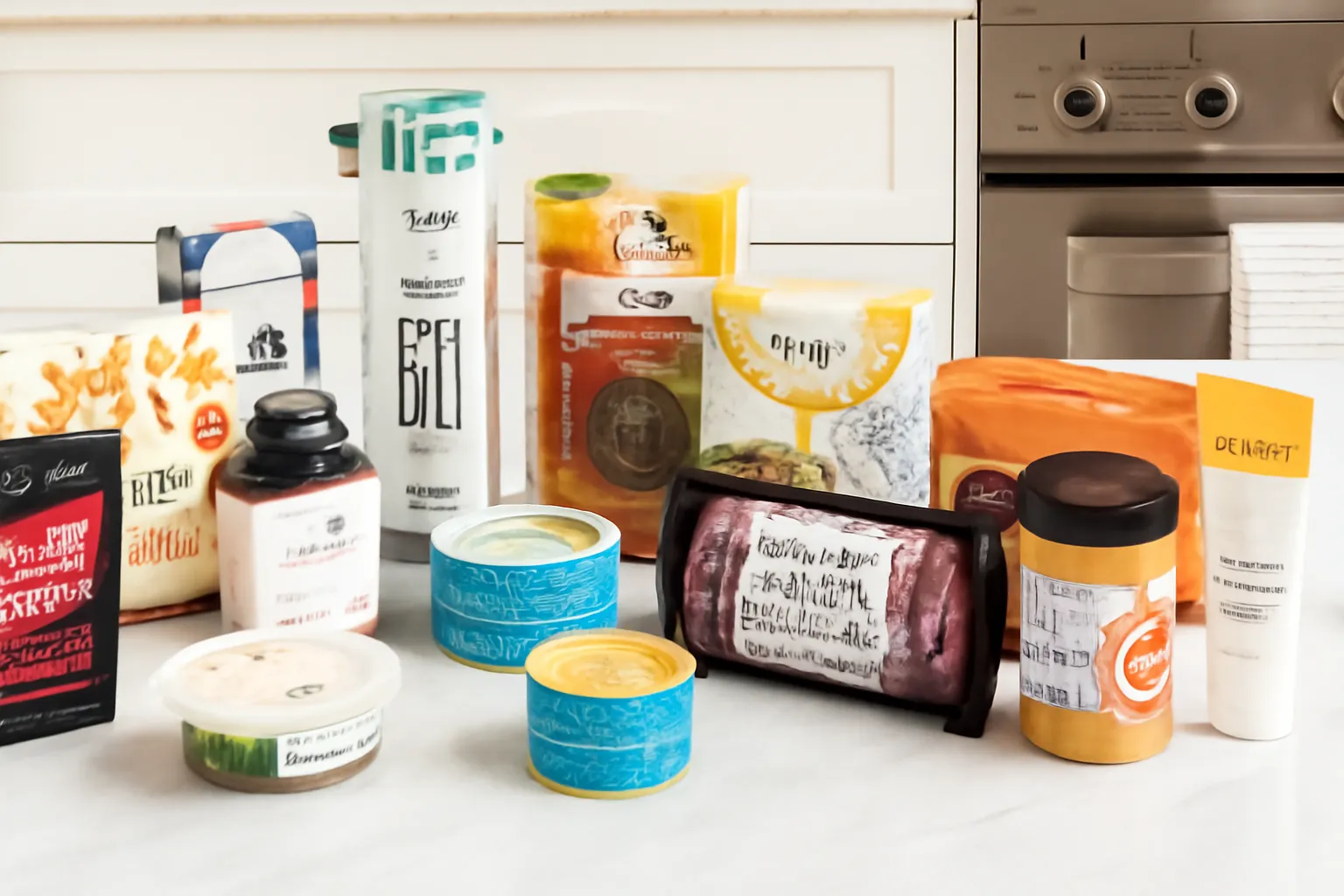 Thrive Market cooking essentials laid out