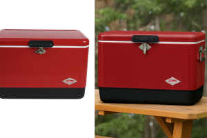Knock off Yeti cooler with metal latches and handles