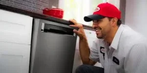 An open Asko dishwasher