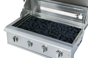 Best charcoal in a stainless steel hybrid grill for even cooking.