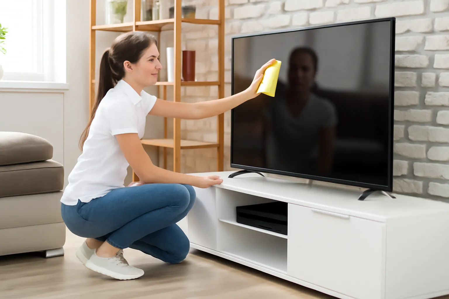 Can you use windex on TV