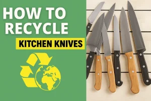 Recycle kitchen knives graphic design
