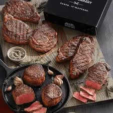 Best steak delivery with assorted grilled steaks ready to serve