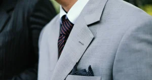 Elegant display of men's suits in the best place to buy a suit store
