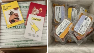 Portion-packed pouches of Smalls Cat Food