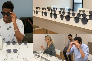 Product testing session for eyewear collection