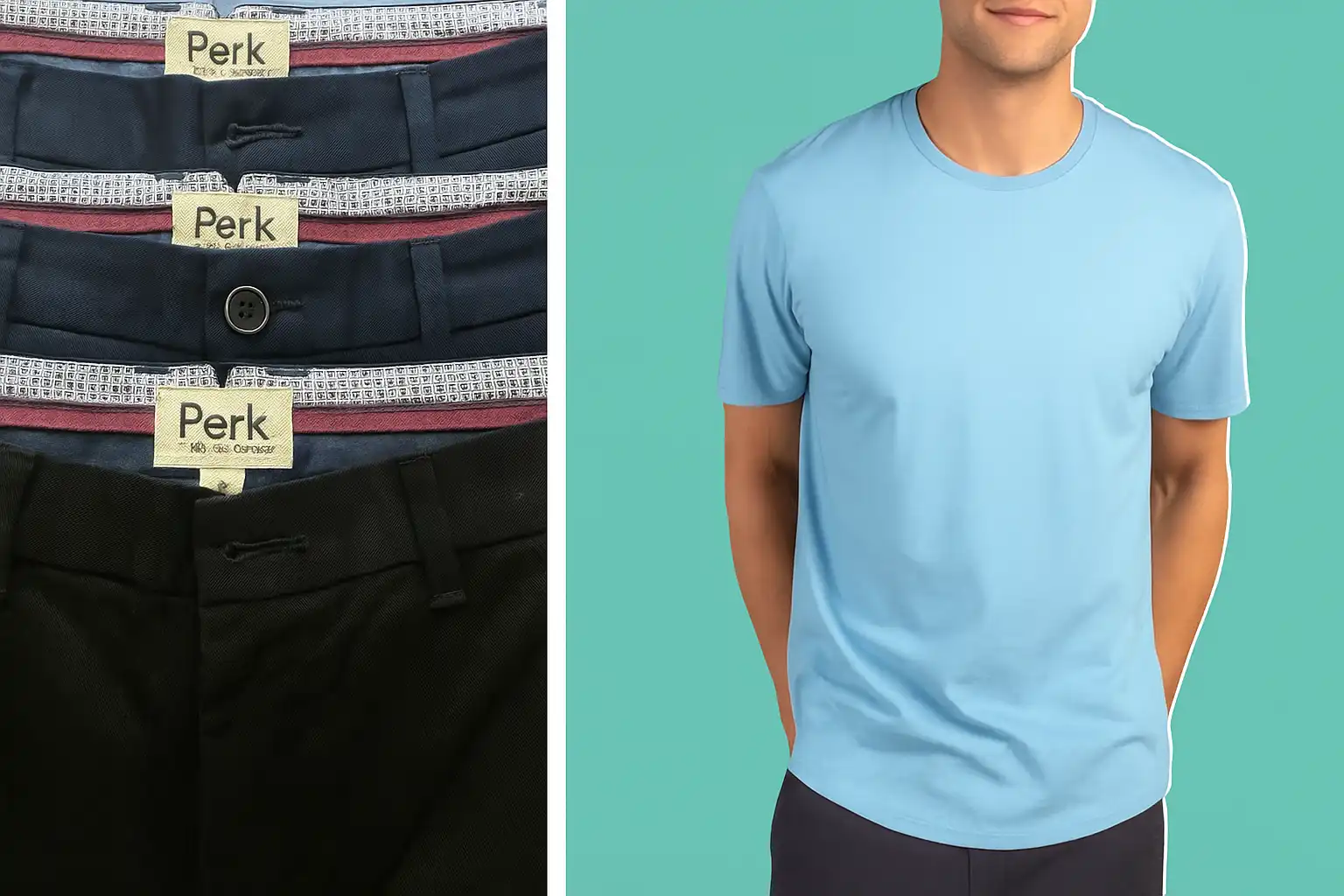 Perk Clothing pants and shirt