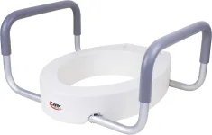 Comfortable toilet seat riser enhancing independence