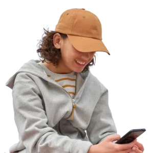 Parent setting up a Gabb Phone for their child