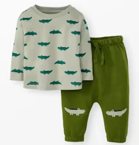Baby top and pants with crocs