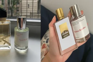 Stylish perfume bottle set