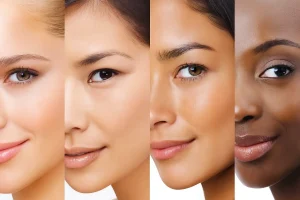 Diverse women with glowing skin tones