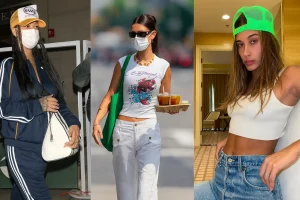 Three women in trendy casual outfits