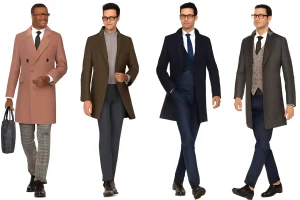 Men's fashion in overcoats
